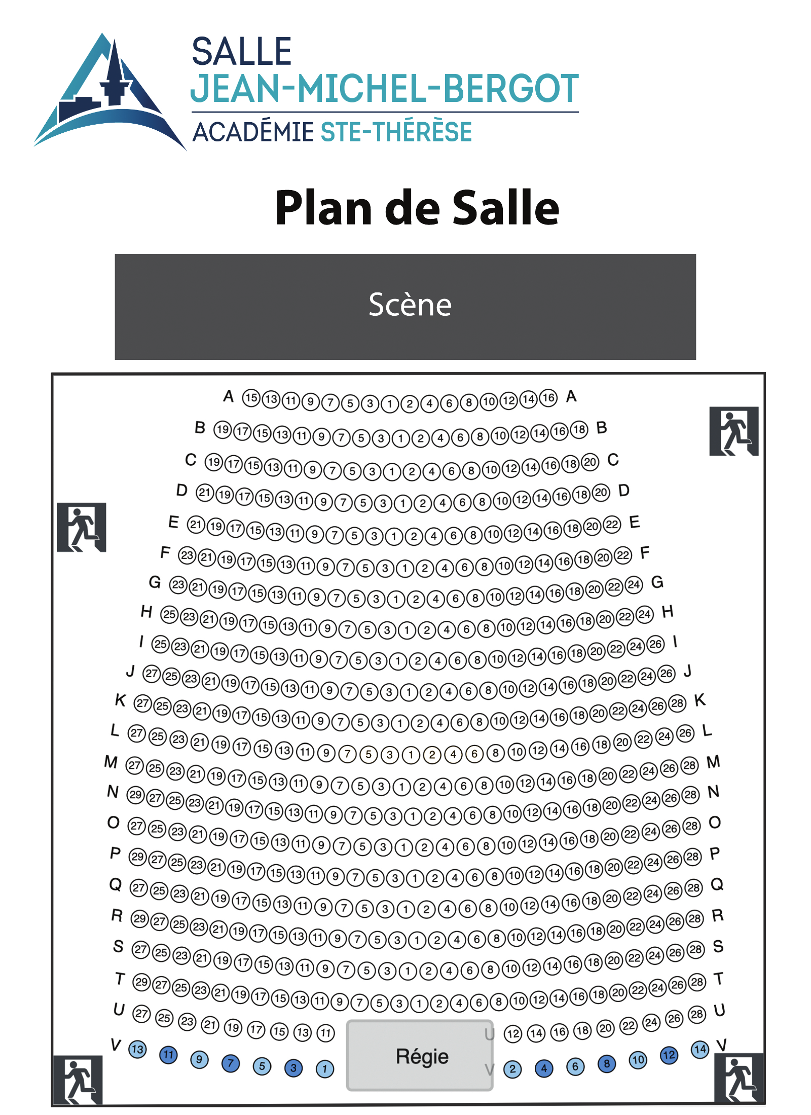 Plan de salle SJMB